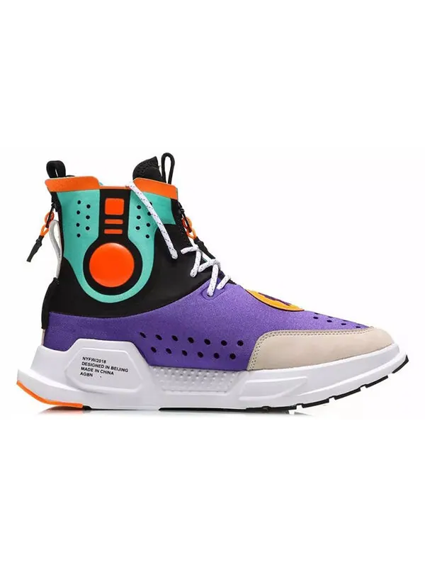 Кроссовки культура обувь Li-Ning — изображение 2 из 4, фиолетовый/зеленый