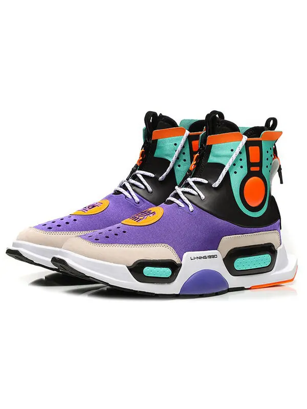 Кроссовки культура обувь Li-Ning — изображение 3 из 4, фиолетовый/зеленый