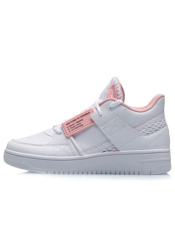 Кроссовки классические скейтбординг низкие Li-Ning — изображение 1 из 4, розовый белый