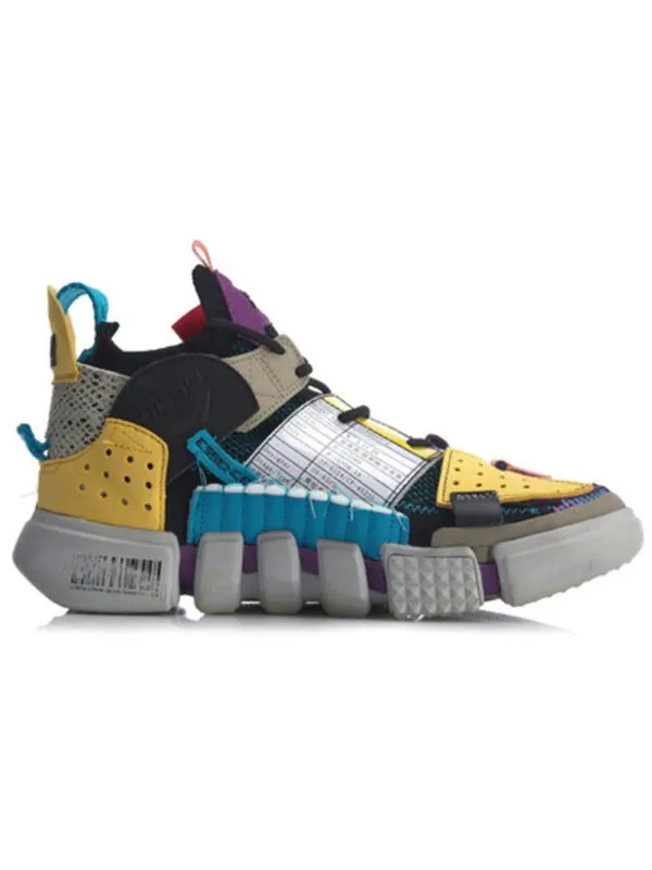 Кроссовки (WMNS) Li-Ning Ace Low 'Multicolor Grey' — изображение 2 из 4, мульти