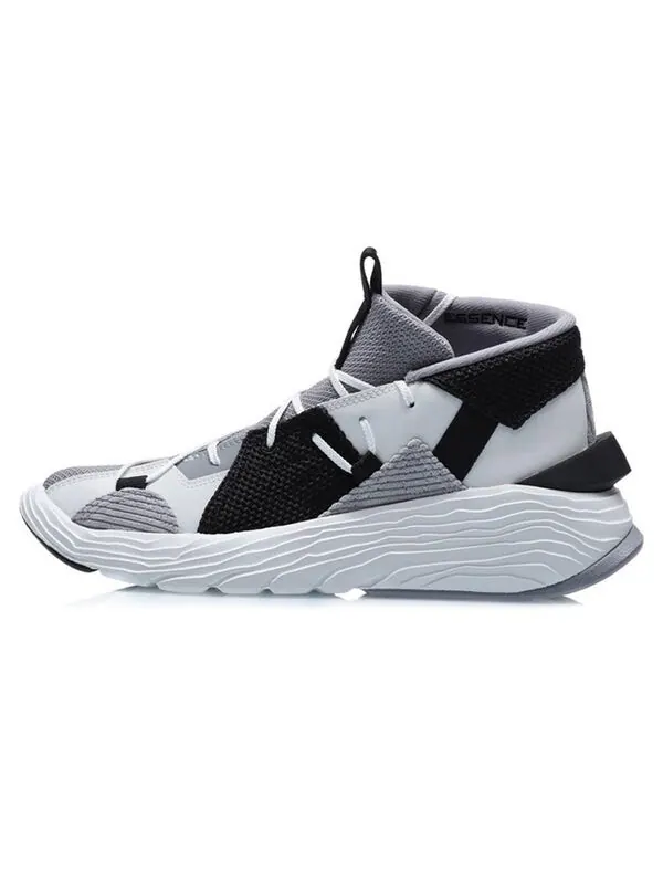 Кроссовки кунг-фу зимняя спортивная обувь Li-Ning — изображение 2 из 4, серый/черный/белый