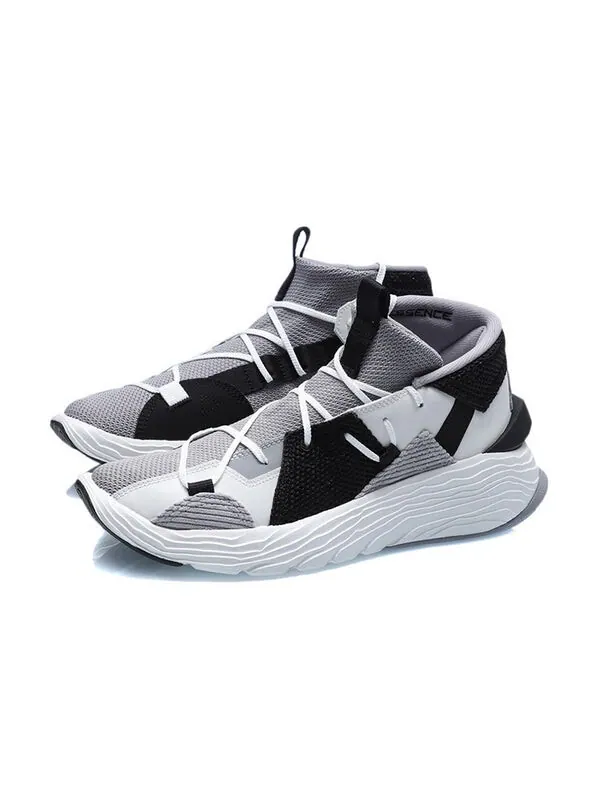 Кроссовки кунг-фу зимняя спортивная обувь Li-Ning — изображение 4 из 4, серый/черный/белый