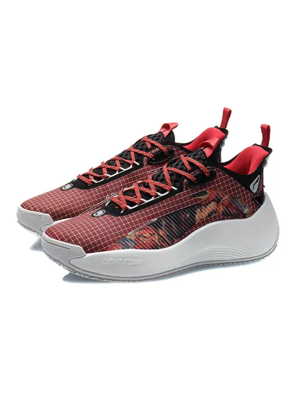 Кроссовки badfive street подошва Li-Ning — изображение 3 из 4, красный/черный/мульти