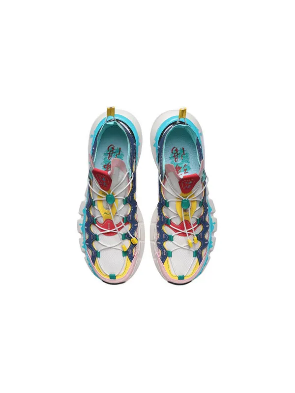 Кроссовки essence 2.3 lite 'paint drip - white prussian blue' Li-Ning — изображение 4 из 4, белый/синий/желтый