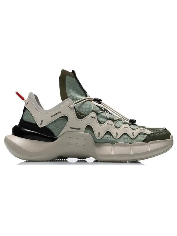 Кроссовки essence 2.3 lite Li-Ning — изображение 2 из 4, серый/зеленый