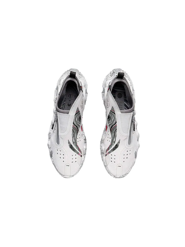 Li-Ning Wu Xing II Zip Up Paris Fashion Week 'Grey White' — изображение 4 из 5, серый/белый