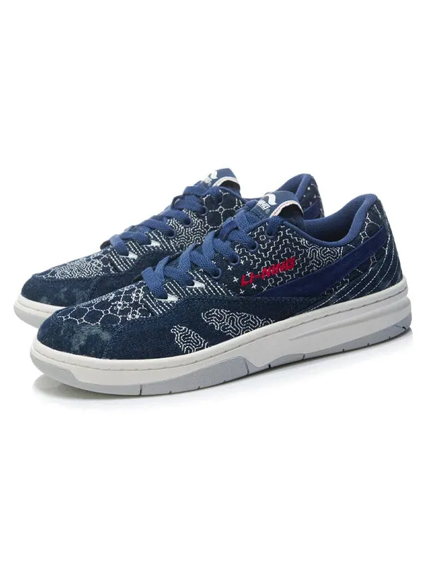 Кроссовки 937 deluxe низкие Li-Ning — изображение 3 из 4, темно-синий/белый