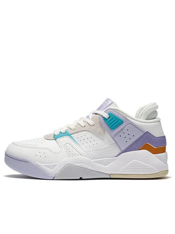 Кроссовки ретро баскетбольные кроссовки Li-Ning — изображение 1 из 3, белый/фиолетовый/синий