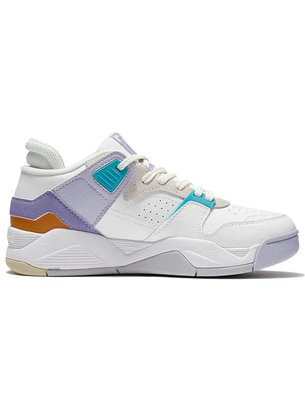 Кроссовки ретро баскетбольные кроссовки Li-Ning — изображение 2 из 3, белый/фиолетовый/синий