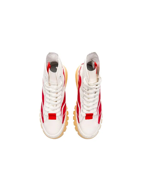 Массивные кеды с волнистым ботинок Li-Ning — изображение 3 из 4, белый, красный