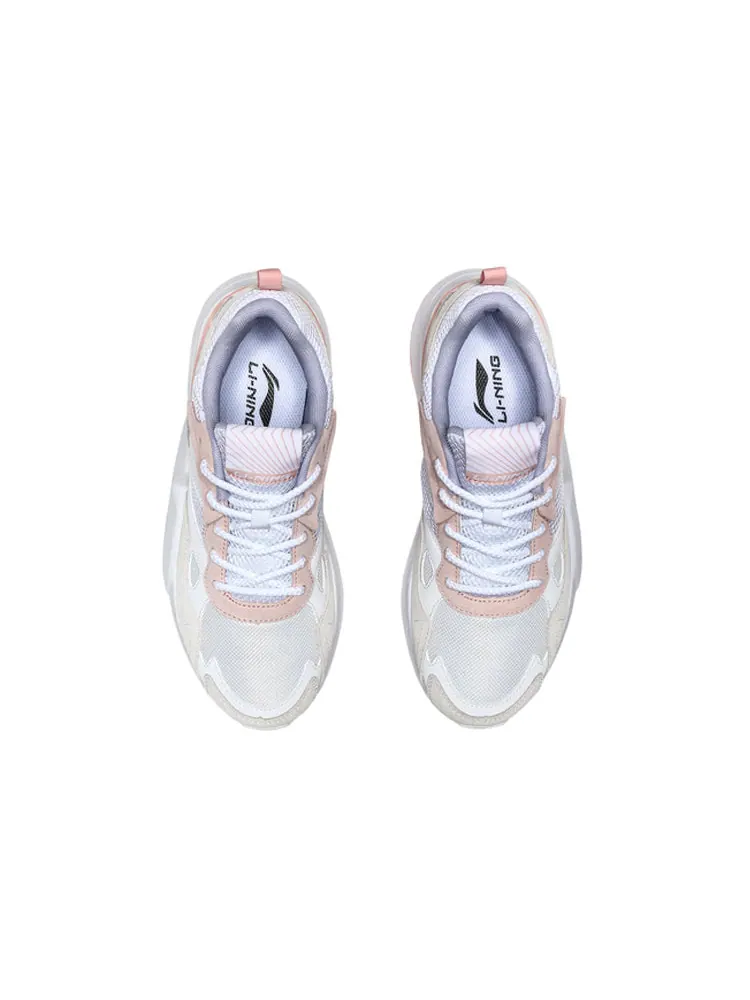 Спортивные кроссовки (WMNS) Li-Ning Glory 'White Pink' — изображение 4 из 5, белый
