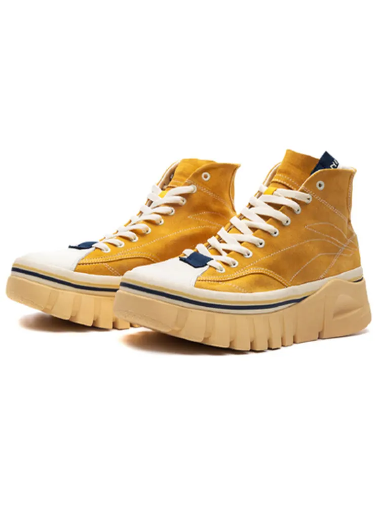 Спортивные кроссовки (WMNS) Li-Ning Wave Boot 'Beige Blue' — изображение 2 из 4, желтый