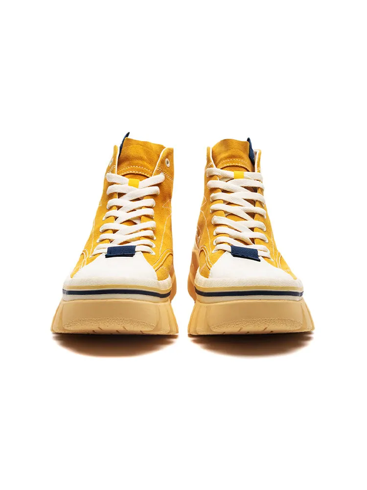 Спортивные кроссовки (WMNS) Li-Ning Wave Boot 'Beige Blue' — изображение 3 из 4, желтый
