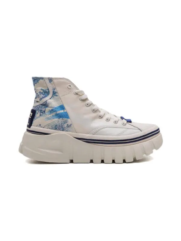 Кроссовки (WMNS) Li-Ning Wave Boot 'White Blue' — изображение 2 из 3, синий