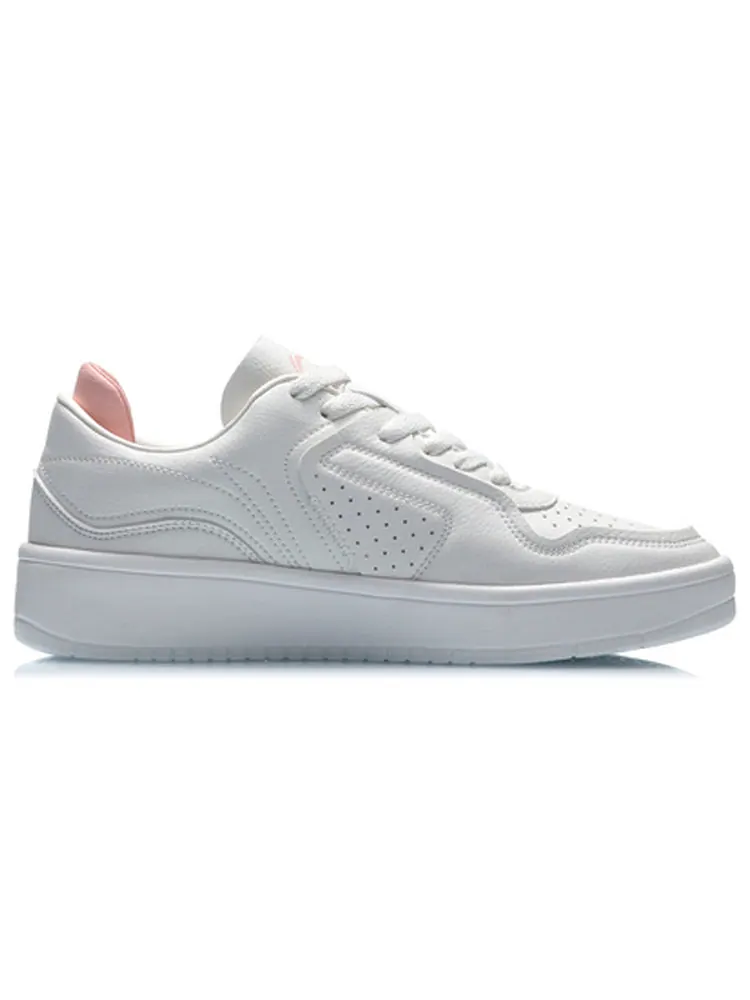 Кеды (WMNS) Li-Ning Sport Leisure 'White Light Orange' — изображение 2 из 5, белый