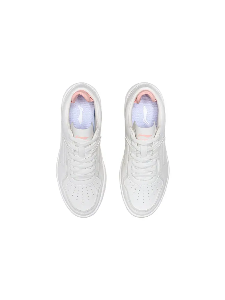 Кеды (WMNS) Li-Ning Sport Leisure 'White Light Orange' — изображение 4 из 5, белый
