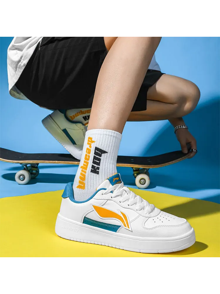 Спортивные кроссовки Li-Ning Sport Leisure 'White Neon Orange' — изображение 7 из 9, белый