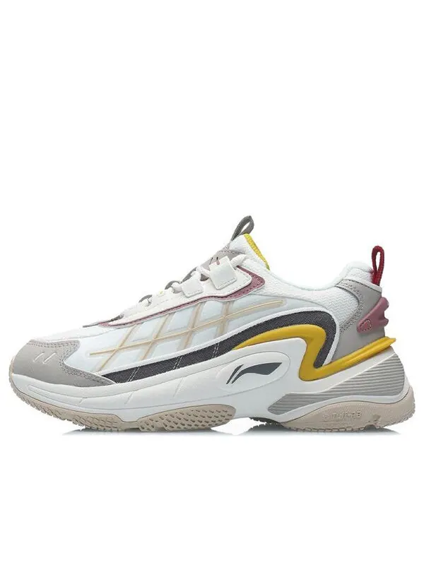 Кроссовки туманность м1 Li-Ning — изображение 1 из 4, белый/серый/желтый