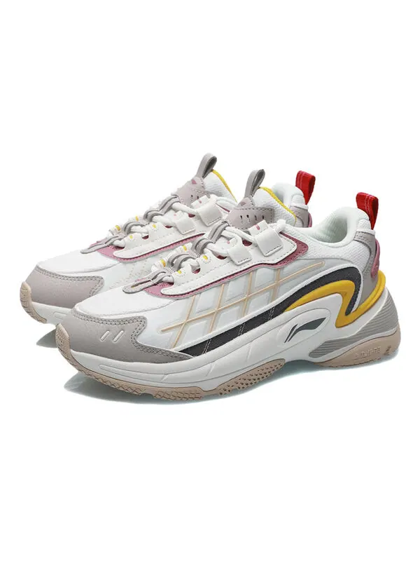 Кроссовки туманность м1 Li-Ning — изображение 3 из 4, белый/серый/желтый