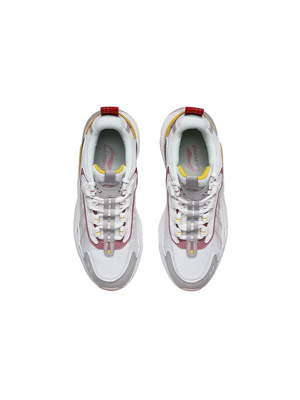 Кроссовки туманность м1 Li-Ning — изображение 4 из 4, белый/серый/желтый