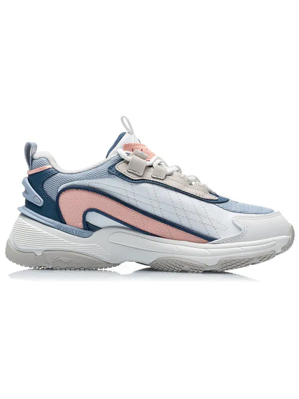Кроссовки туманность м1 Li-Ning — изображение 2 из 4, белый/синий/розовый