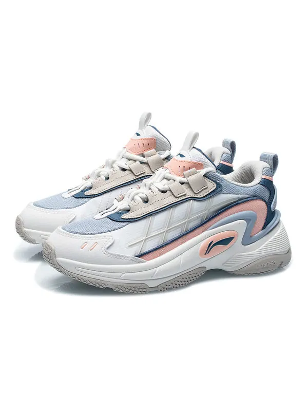 Кроссовки туманность м1 Li-Ning — изображение 3 из 4, белый/синий/розовый