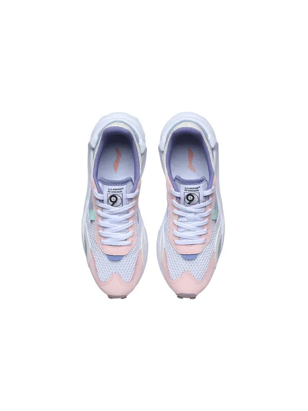Кроссовки вечные 92 Li-Ning — изображение 4 из 4, серый/синий/розовый