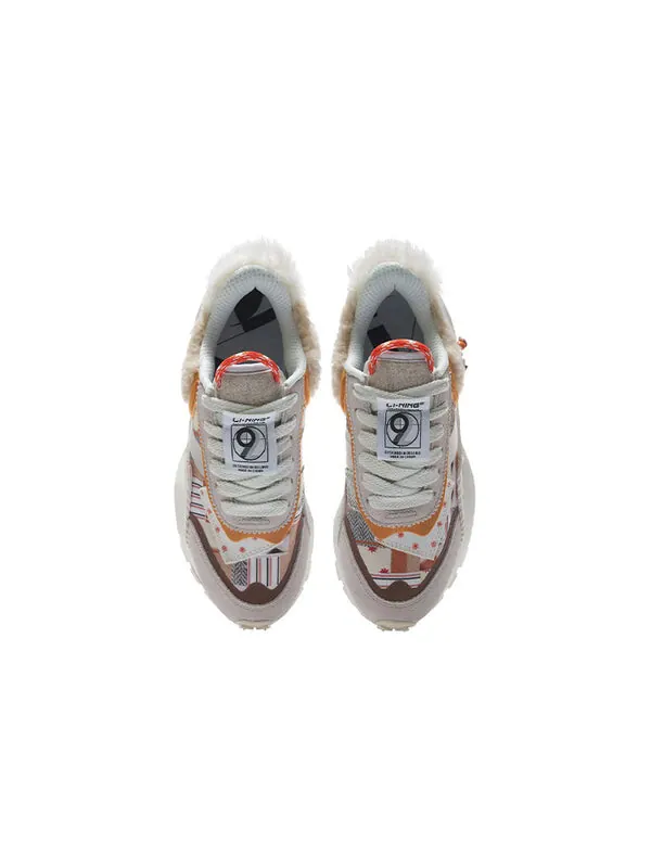 Кроссовки eternal 92 low парижская неделя моды 2021 Li-Ning — изображение 3 из 4, серый/оранжевый/белый
