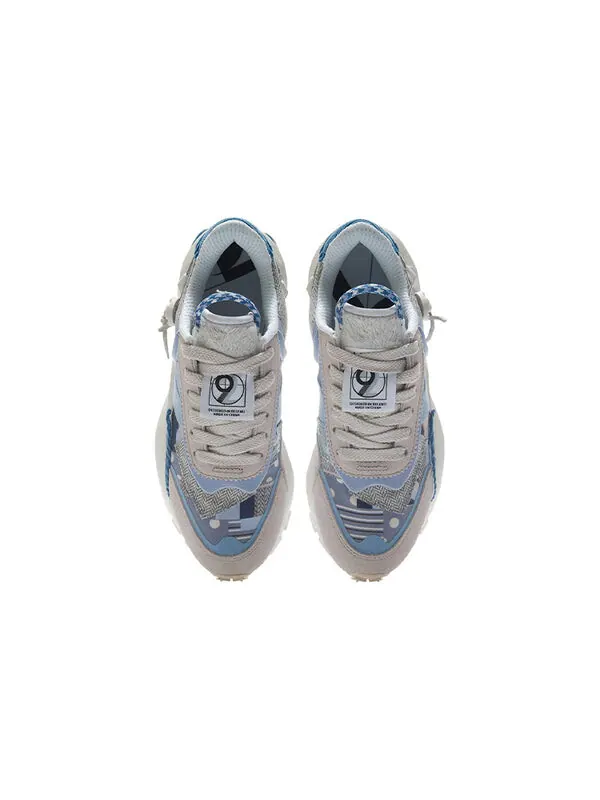 Кроссовки вечные 92 Li-Ning — изображение 3 из 4, серый/синий
