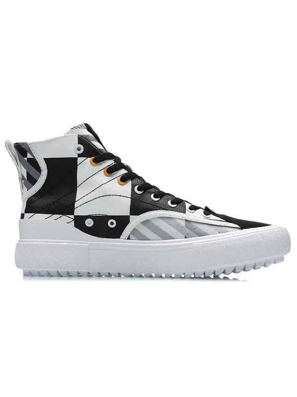 Кеды классические холщовые hi x disney Li-Ning — изображение 2 из 4, белый/черный