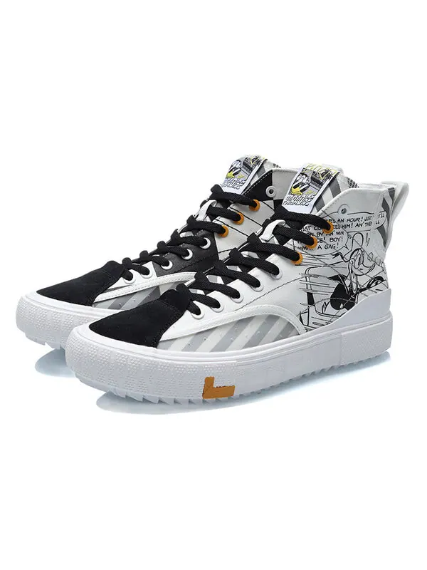 Кеды классические холщовые hi x disney Li-Ning — изображение 3 из 4, белый/черный
