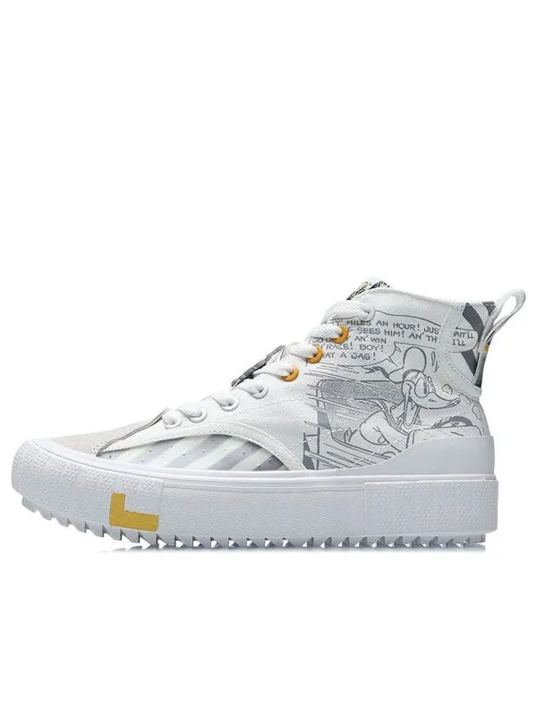 Кеды классические холщовые hi x disney Li-Ning — изображение 1 из 4, белый/серый