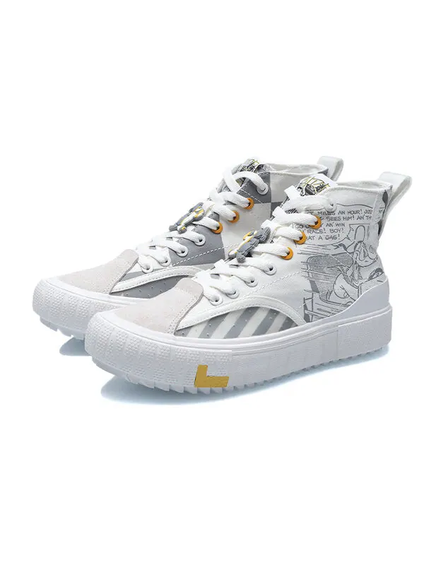 Кеды классические холщовые hi x disney Li-Ning — изображение 4 из 4, белый/серый