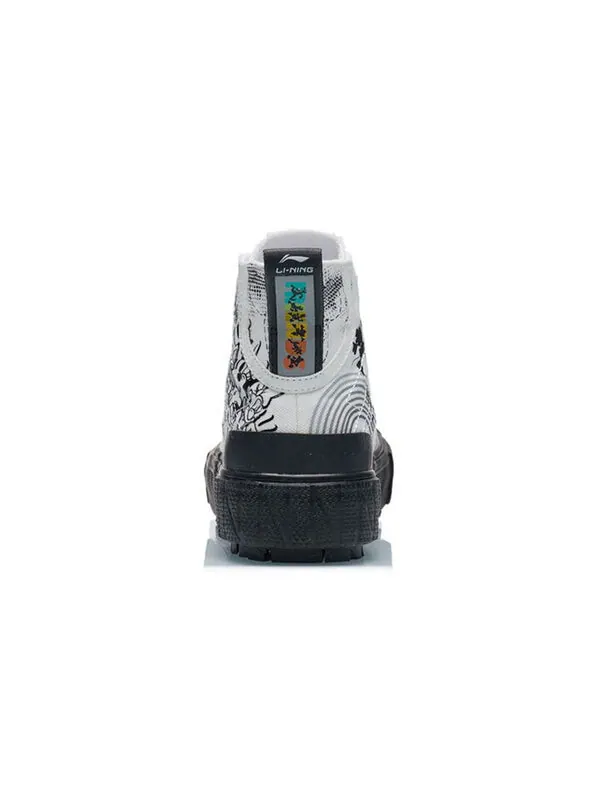 Кроссовки x disney canvas hi shoes Li-Ning — изображение 4 из 4, белый/черный