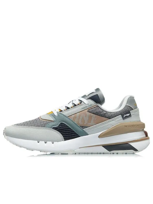 Кроссовки 001 классика Li-Ning — изображение 1 из 4, серый/синий/коричневый