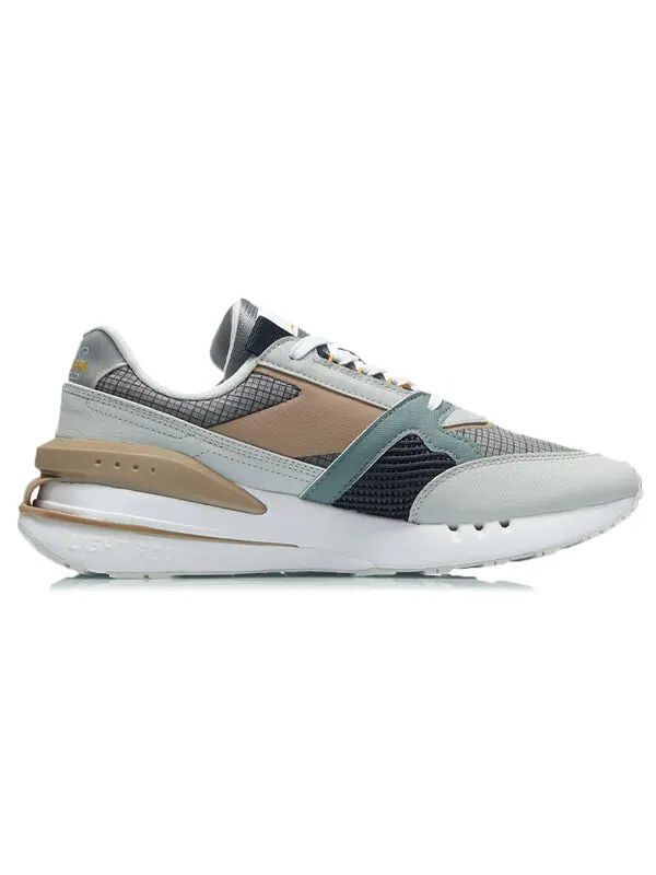 Кроссовки 001 классика Li-Ning — изображение 2 из 4, серый/синий/коричневый