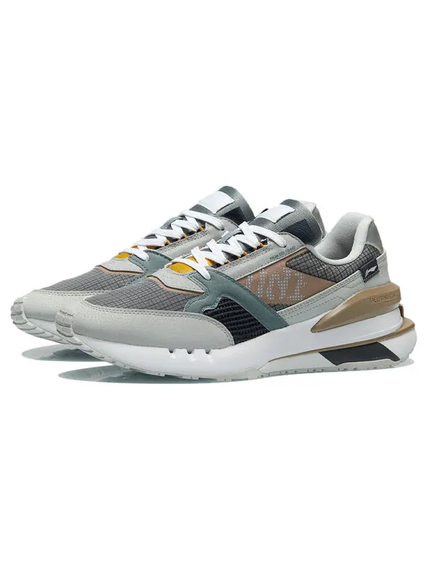 Кроссовки 001 классика Li-Ning — изображение 3 из 4, серый/синий/коричневый
