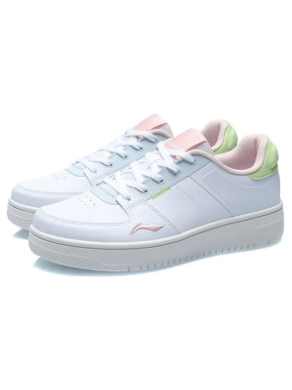 Кроссовки oneplay Li-Ning — изображение 4 из 4, белый/зеленый/розовый