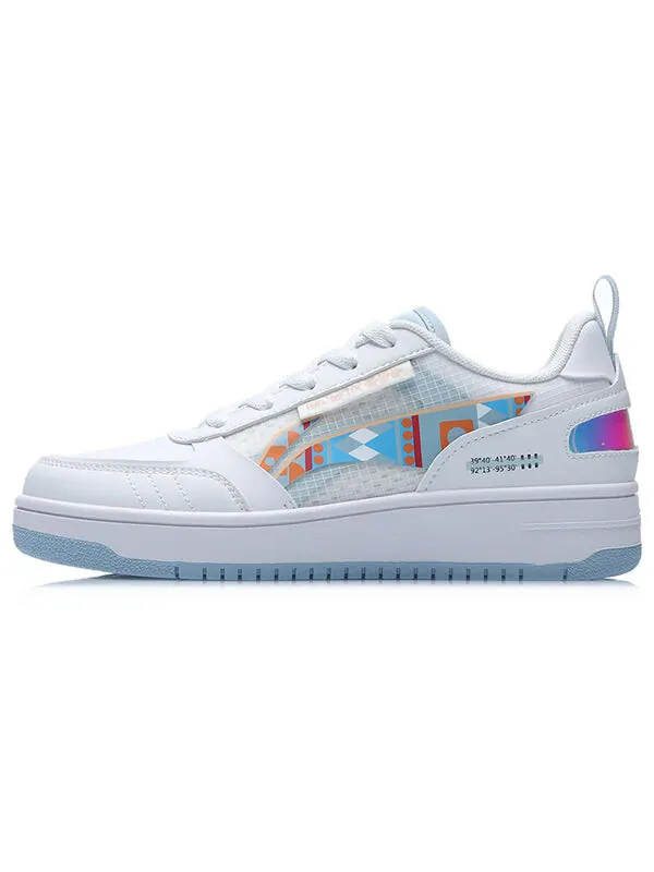 Кроссовки №258 классические повседневные низкие Li-Ning — изображение 2 из 4, белый/синий