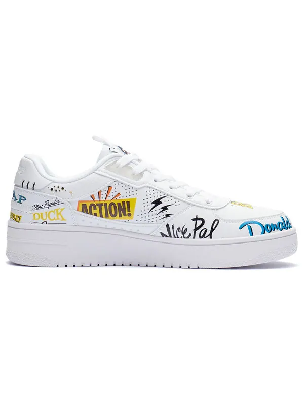 Кроссовки классические подушки x disney Li-Ning — изображение 2 из 4, белый/желтый