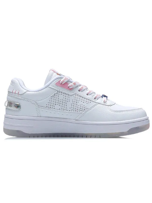 Кроссовки классические низкие x disney Li-Ning — изображение 2 из 4, белый/розовый
