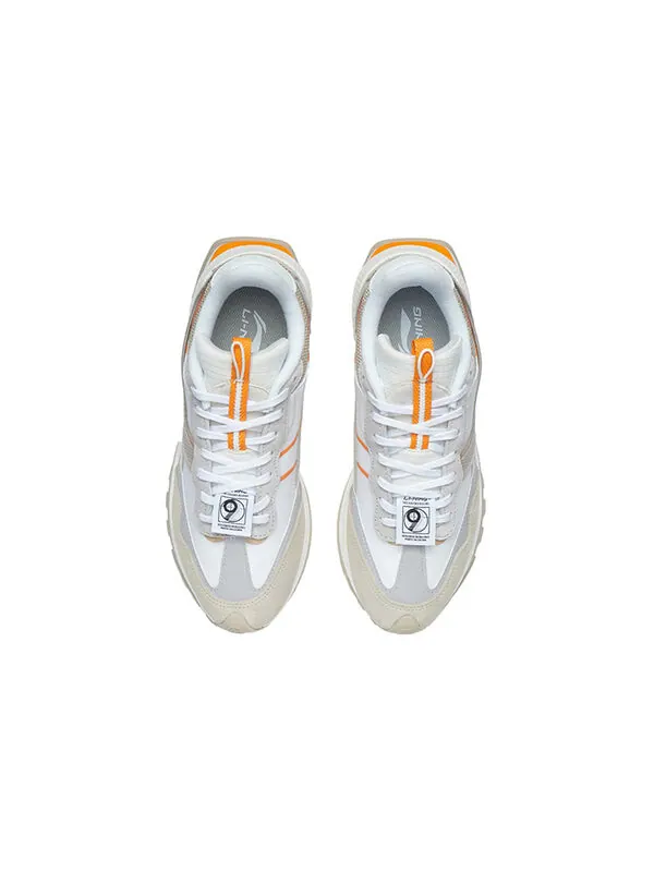Кроссовки космос эво Li-Ning — изображение 3 из 4, белый/серый/оранжевый
