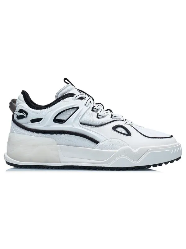 Кроссовки противоточные мерцающие звезды Li-Ning — изображение 3 из 4, белый/серый