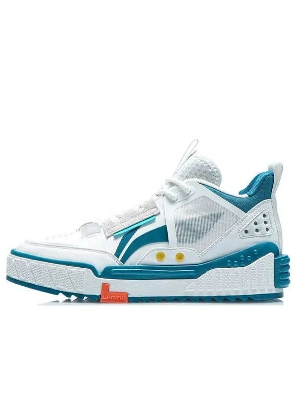 Кроссовки №258 средние Li-Ning — изображение 1 из 4, белый/синий/зеленый