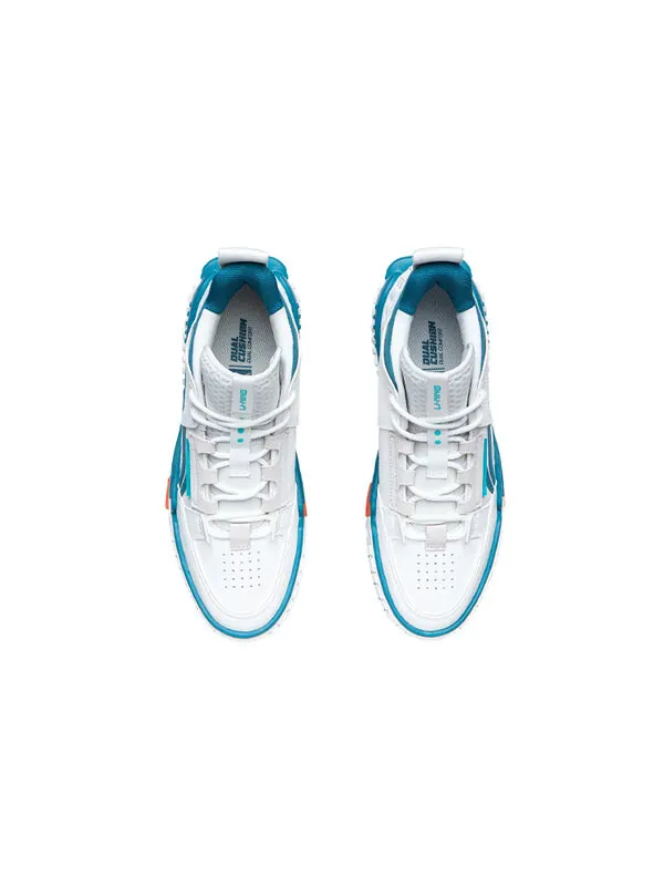 Кроссовки №258 средние Li-Ning — изображение 4 из 4, белый/синий/зеленый