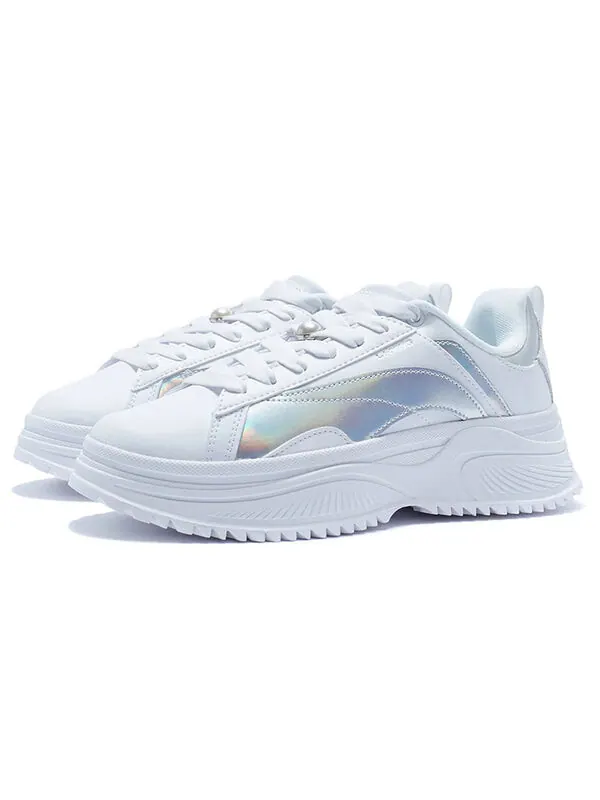 Кроссовки ретро спорт досуг Li-Ning — изображение 3 из 4, белый