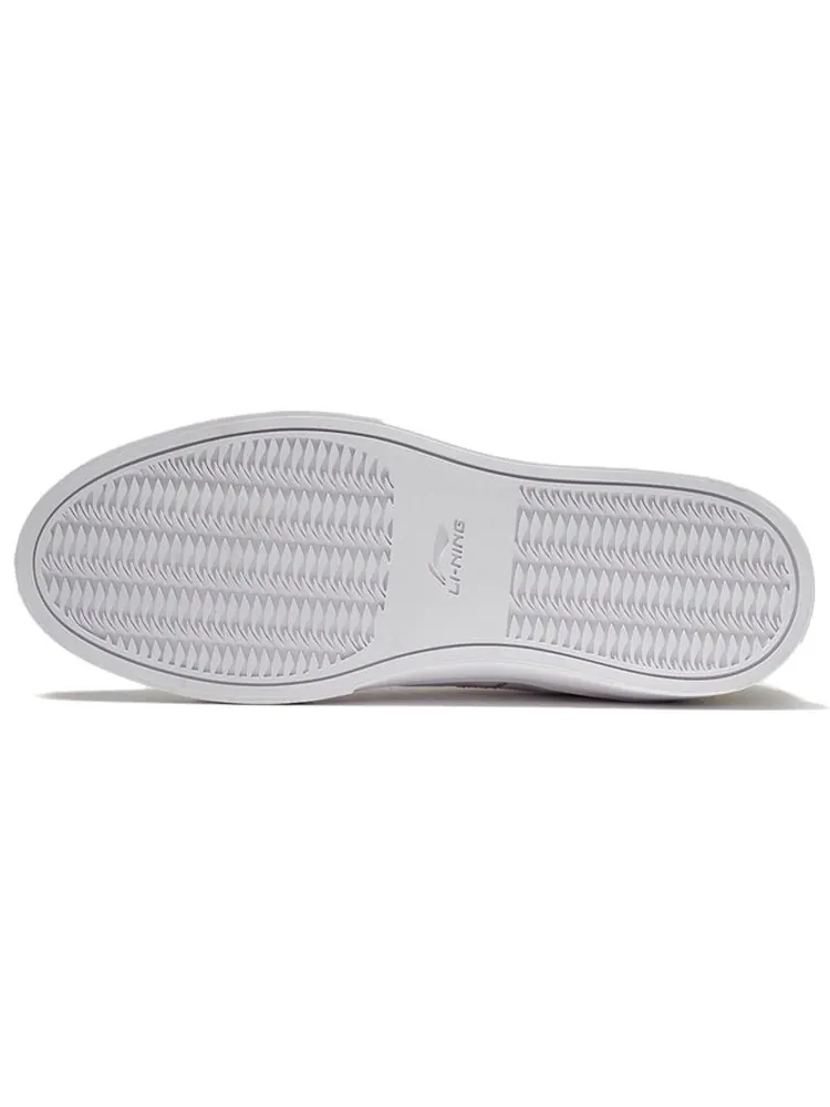 Кеды (WMNS) Li-Ning Classic Skateboarding Low 'White' — изображение 7 из 7, серый
