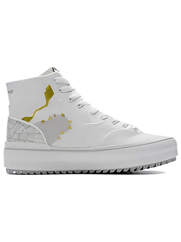 Кроссовки Li-Ning CF Classic Canvas Hi 'White Pink Gold' — изображение 2 из 4, белый