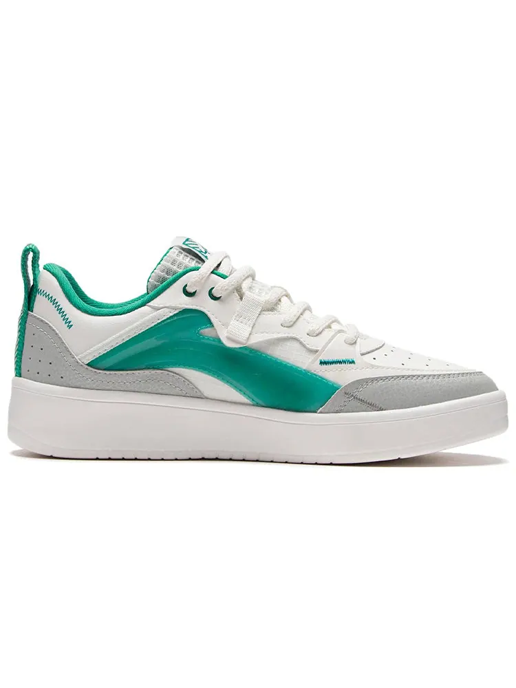 Кеды Li-Ning Classic Leisure 'White Grey Teal' — изображение 2 из 4, белый