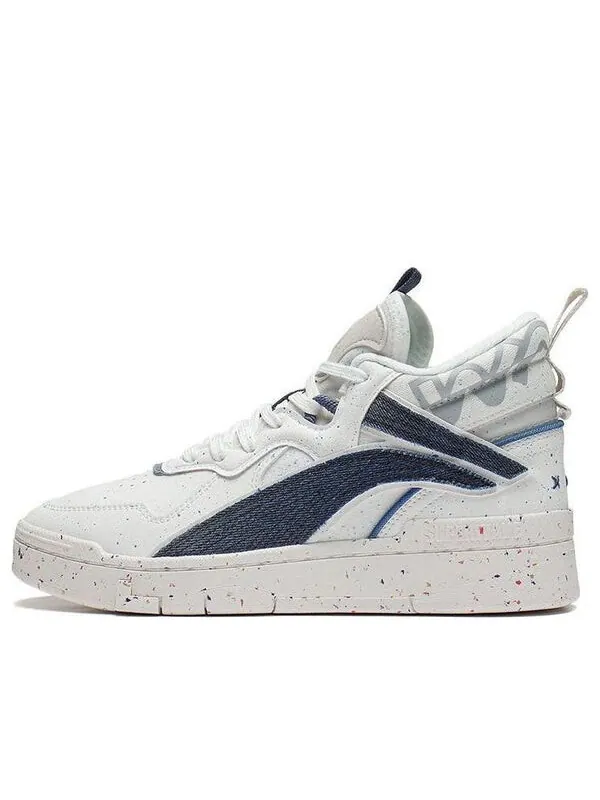 Кроссовки superwave mid Li-Ning — изображение 1 из 4, белый/темно-синий